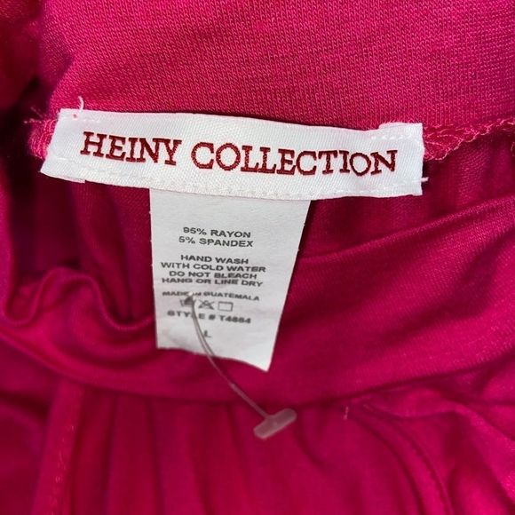 NWOT Henry Collection Hot Pink One Sleeve Top - Picture 3 of 3